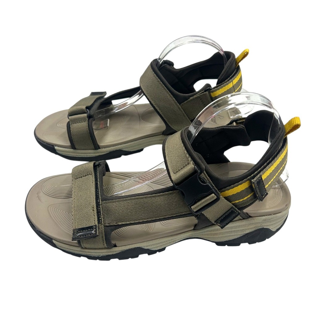Ozark Trail Sport Sandals‎ Men's 11 Green Adjustable Outdoor Hiking Utility